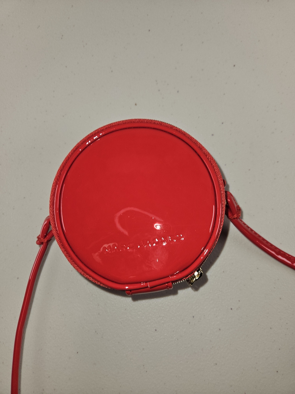 Marc Jacobs Glossy Red Round Patent Crossbody Like New